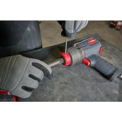 Ingersoll Rand 2236QTIMAX-2 DXS2 1/2" Air Impact Wrench, 2" Extended Anvil, Quiet, 1500 ft-lb Torque, Titanium Hammercase, Friction Ring Retainer, Pistol, Interchangeable Anvil, Multi-functional Tool