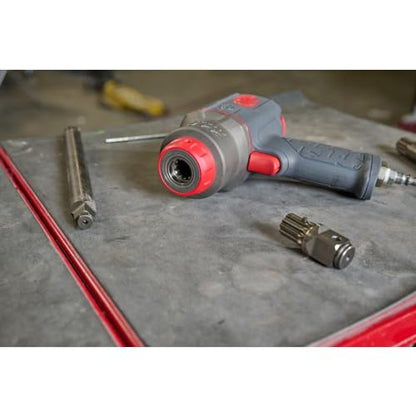 Ingersoll Rand 2236QTIMAX-2 DXS2 1/2" Air Impact Wrench, 2" Extended Anvil, Quiet, 1500 ft-lb Torque, Titanium Hammercase, Friction Ring Retainer, Pistol, Interchangeable Anvil, Multi-functional Tool