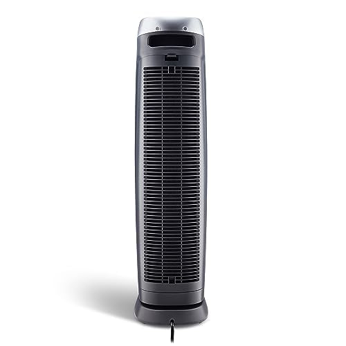 GermGuardian 5-In-1 HEPA Air Purifier for Home, Large Rooms Up To 915 Sq. Ft. with HEPA Pet Air Filter, UV-C Light & Odor Reduction, AC5250PT, 28" Tower, Black