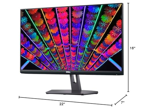 Dell S24 Series Monitor - 24 inch IPS LED FHD - AMD FreeSync - VESA, 16:9 Monitor 75Hz, 4ms Grey-to-Grey Response Time, Low Blue Light, Flicker Free, Anti-Glare, 2 x HDMI, Black
