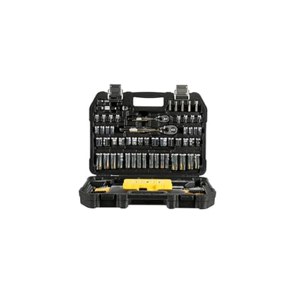 DEWALT Mechanics Tools Kit and Socket Set, 1/4" & 3/8" Drive, SAE, 108-Piece (DWMT73801)