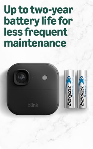 Blink Battery Doorbell 2K+ (newest model) and Outdoor 2K+ (newest model) — Wireless smart security, 2K video, enhanced audio. Sync Module Core included - 5 Cameras + Battery Doorbell 2K+ (Black)