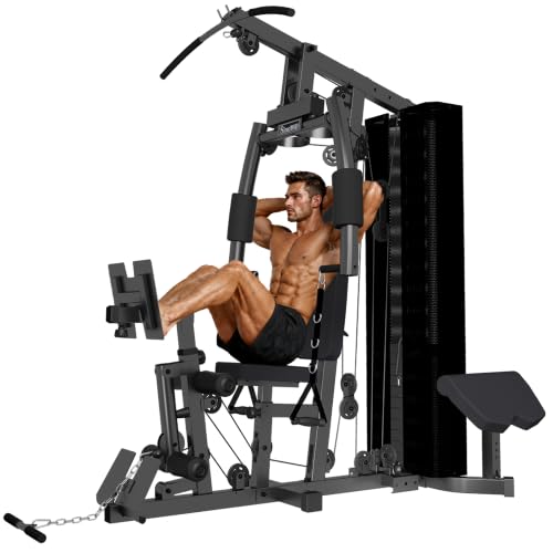Home Gym SCM-1160 160LB Multifunctional Full Body Home Gym Equipment for Home Workout Equipment Exercise Equipment Fitness Equipment SincMill