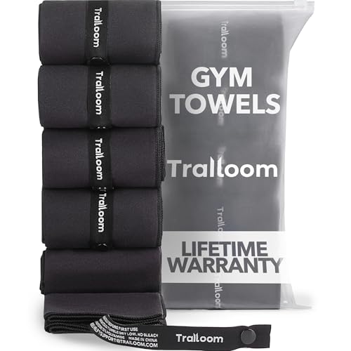 Trailoom Microfiber Gym Towels, Quick Dry, Highly Absorbing, Odor-Free