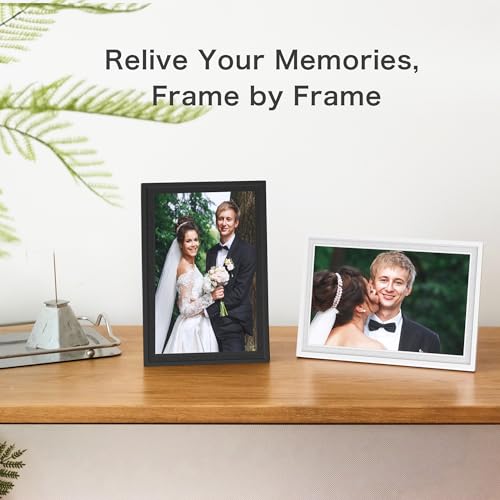 Digital Picture Frame WiFi, 10.1 Inch Frameo Digital Photo Frame, 32GB Memory, 1280*800 HD Touch Screen, Auto-Rotate, Share Pictures Videos Instantly, Wedding, Birthday Gifts for Women, Mom, Dad Gifts