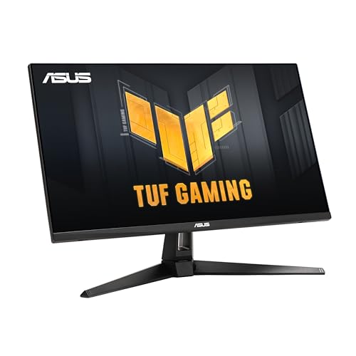 ASUS TUF Gaming 27” 1440P HDR Monitor (VG27AQ3A) – QHD (2560 x 1440), 180Hz, 1ms, Fast IPS, 130% sRGB, Extreme Low Motion Blur Sync, Speakers, Freesync Premium, G-SYNC Compatible, HDMI, DisplayPort