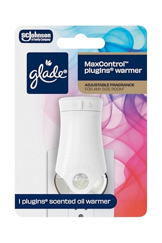 Glade PlugIns Air Freshener Warmer, Scented and Essential Oils for Home and Bathroom, Up to 50 Days on Low Setting