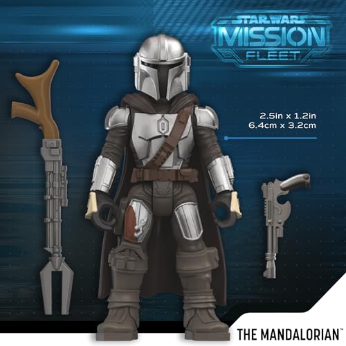 STAR WARS Mission Fleet, 2.5-Inch Scale Mandalorian Action Figure Set with 6 Figures & 8 Accessories, Toys for 4 Year Old Boys & Girls (Amazon Exclusive)