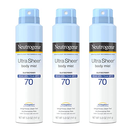 Neutrogena Sunscreen Spray, Ultra Sheer ® Body Mist, Broad Spectrum SP ...