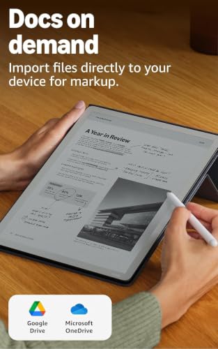 Amazon Kindle Scribe Colorsoft 64GB (newest model) — 11” paper-like color display — Write in notebooks, docs, and books. Read in any light. Pen included - Fig