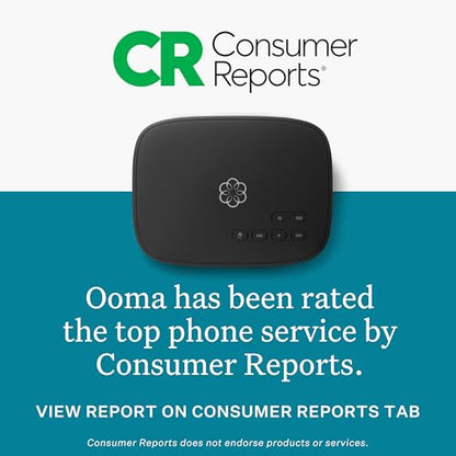 Ooma Telo Air 2 VoIP Phone Adapter, Black (OOMATELOAIR2)