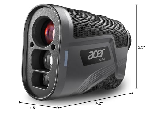 Acer Golf Rangefinder with Slope - 800Yards Range Finder for Hunting, 6X Magnification with Flag Pole Locking Vibration, Rechargeable Battery with Magnet Stripe Golf Accessories for Men, Gifts
