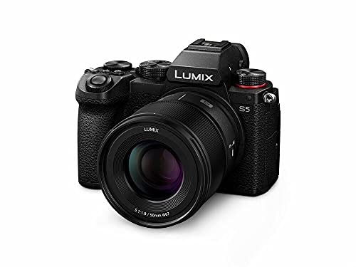 Panasonic LUMIX S Series Camera Lens, 50mm F1.8 L-Mount Interchangeable Lens for Mirrorless Full Frame Digital Cameras, S-S50 Black