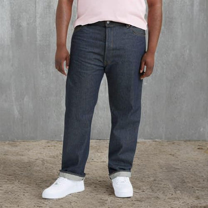 Levi's Men's 501 Original Fit Jeans (Also Available in Big & Tall), Rigid STF, 50W x 30L