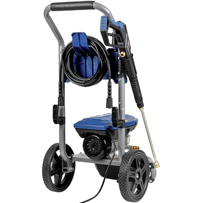 Westinghouse WPX3200e Electric Pressure Washer, 3200 PSI and 1.76 Max GPM, Induction Motor, Onboard Soap Tank, Spray Gun and Wand, 5 Nozzle Set, for Cars/Fences/Driveways/Homes/Patios/Furniture, Blue