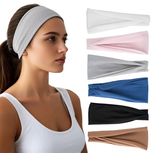 HSEM Headbands for Women, Wide Thick Workout Hair Band, Non Slip Head Bands