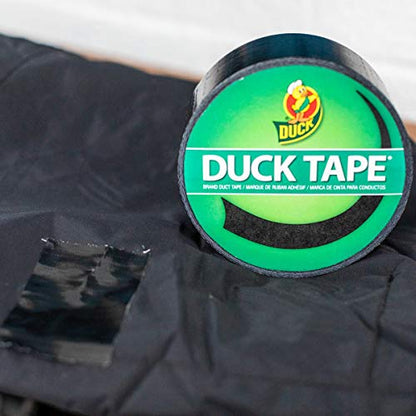 Duck Brand 1265013 Color Duct Tape, Single Roll, Black