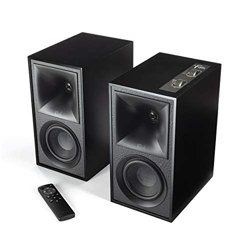 Klipsch The Fives Powered Bookshelf Speakers (Matte Black)