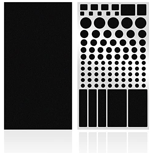 FLANCCI LED Light Dimming Stickers, Adhesive Light Filters for Reducing Bright LED Lights, Sleep-Friendly Light Softening Sheets (2 Sheets)