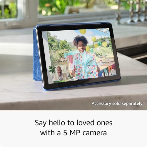 Amazon Fire HD 10 tablet, built for relaxation, 10.1" vibrant Full HD screen, octa-core processor, 4 GB RAM, 32 GB, Black