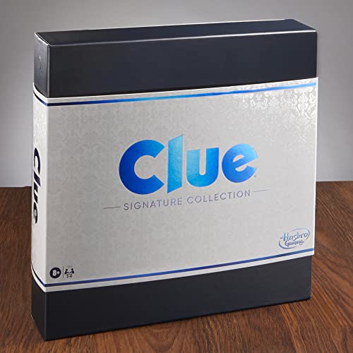 Hasbro Gaming Clue Board Game Signature Collection, Premium Packaging and Components, Family Games for Kids and Adults, Mystery Games for 2 to 6 Players