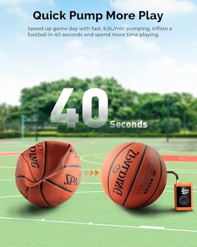 ETENWOLF P300 Plus Ball Pump, Electric Basketball Pump Inflation Deflation