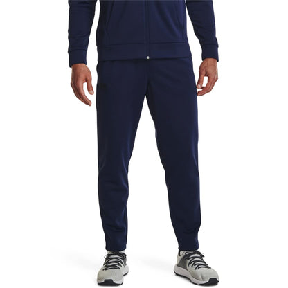 Under Armour Mens ArmourFleece Straight Leg Pant, (410) Midnight Navy / / Black, Medium Tall