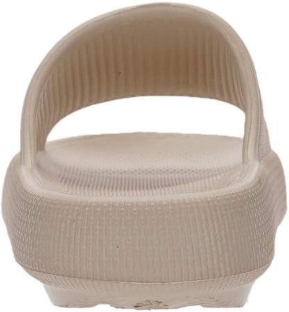 Joomra Slippers Womens Cloud Slides Cushioned for Mens Quick Drying Shower Foam Pillow House Shoes Pool Beach Spa Garden Sandals Ladies Male Sandles Khaki 40-41