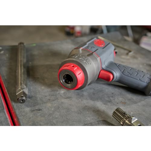 Ingersoll Rand 2236QTIMAX-2 DXS2 1/2" Air Impact Wrench, 2" Extended Anvil, Quiet, 1500 ft-lb Torque, Titanium Hammercase, Friction Ring Retainer, Pistol, Interchangeable Anvil, Multi-functional Tool