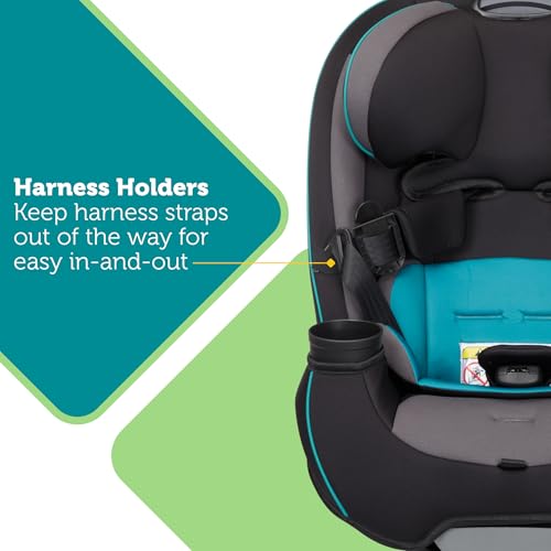 Safety 1st Grow and Go All-in-One Slim Convertible Car Seat, Rear Facing, 5-40 lbs, Forward Facing (30–65 lbs), High Back Booster Seat 40-100 pounds, Vineyard Girl