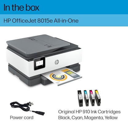 HP OfficeJet 8015e Wireless Color All-in-One Printer with 6 months of ink included with HP+ (228F5A)