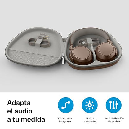 Sennheiser Momentum 4 Wireless Noise Cancelling Headphones - Bluetooth Headset for Crystal-Clear Calls with Adaptive Noise Cancellation, Over-Ear Headphones, 60h Battery Life, Folding Design, Brown