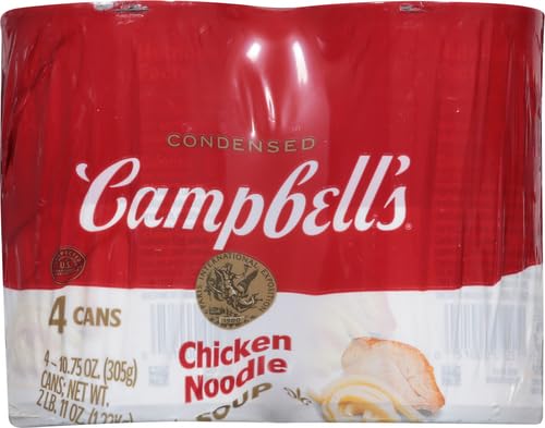 Campbell's Condensed Chicken Noodle Soup, 10.75 Ounce Can (Pack of 4)