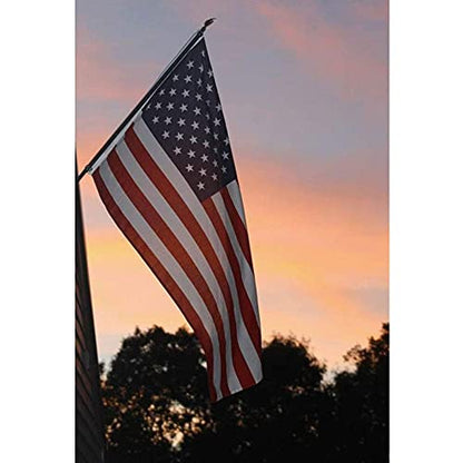 TNS This 3x5 FT Outdoor Embroidered American Flag is the Most Durable, Luxury Embroidered Star with Brightly Colored Brass Grommets…