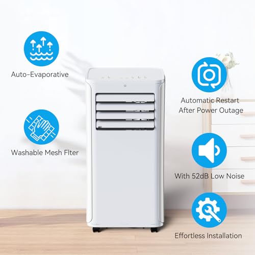 Coolblus portable air conditioner,12000 BTU portable ac unit up to 550 Sq,3 IN 1 with Remote Control,White