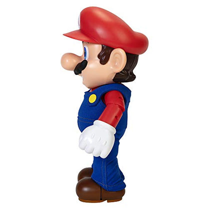 Super Mario It's-A Me, Mario! Collectible Action Figure, Talking Posable Mario Figure, 30+ Phrases and Game Sounds – 12 Inches Tall!