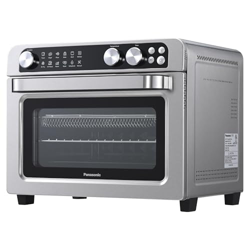 Panasonic Air Fryer Toaster Oven Combo with 11 Preset Cooking Functions, FlashXpress with Double Infrared Heating, Temperature Control Dial, PFAS Free, 1800W - NB-G211P