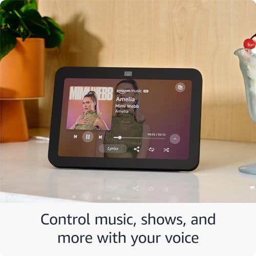 Amazon Echo Show 8 (newest model), With Spatial Audio, Smart Home Hub, and Alexa, Charcoal