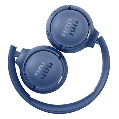 JBL Tune 510BT: Wireless On-Ear Headphones with Purebass Sound - Blue, Medium