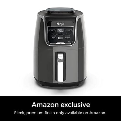 Ninja AF150AMZ Air Fryer XL, 5.5 Qt. Capacity that can Air Fry, Air Roast, Bake, Reheat & Dehydrate, with Dishwasher Safe, Nonstick Basket & Crisper Plate and a Chef-Inspired Recipe Guide, Grey