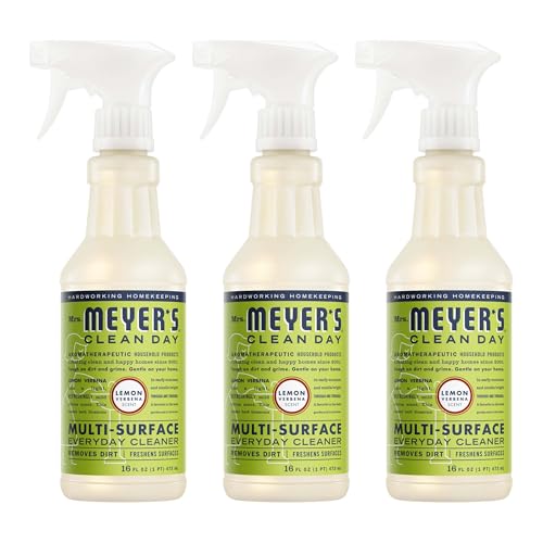 MRS. MEYER'S CLEAN DAY Cleaner Spray, Lemon Verbena, 16 fl oz, 3 Pack