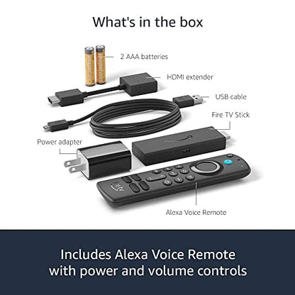 Amazon Fire TV Stick, HD, sharp picture quality, fast streaming, free & live TV, Alexa Voice Remote with TV controls