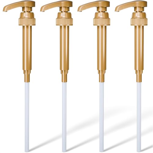 4 Pcs Coffee Syrup Dispenser Pump, Compatible with Torani & Skinny