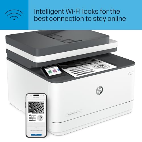 HP LaserJet Pro MFP 3101sdw Printer, Black and white, Printer for Small medium business, Print, copy, scan, Wireless; Print from phone or tablet; Two-sided printing; Scan to email