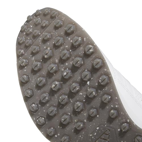 adidas Men's S2G Spikeless Leather 24 Golf Shoes, Footwear White/Charcoal, 8.5