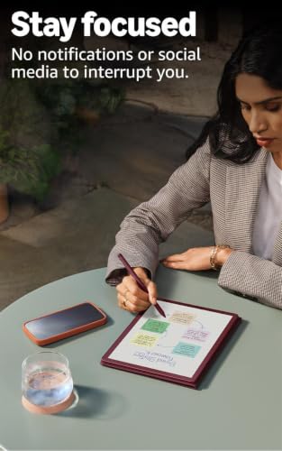 Amazon Kindle Scribe Colorsoft 64GB (newest model) — 11” paper-like color display — Write in notebooks, docs, and books. Read in any light. Pen included - Fig
