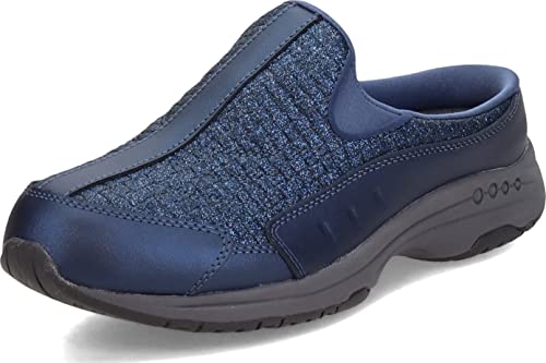 Easy Spirit Women's Traveltime481 Mule, Navy-Glitter, 7