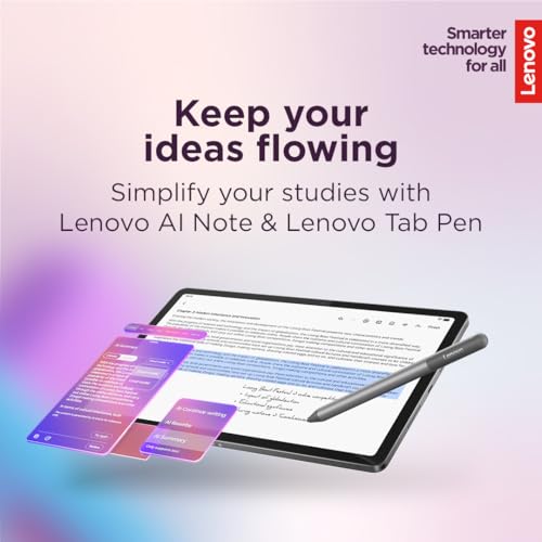 Lenovo Idea Tab - College Tablet - 11″ 2.5K IPS Touchscreen Display - 90Hz - MediaTek Dimensity 6300-4 GB Memory - 128 GB Storage - Integrated Arm Mali-G57 MC2 - Tab Pen and Folio Case