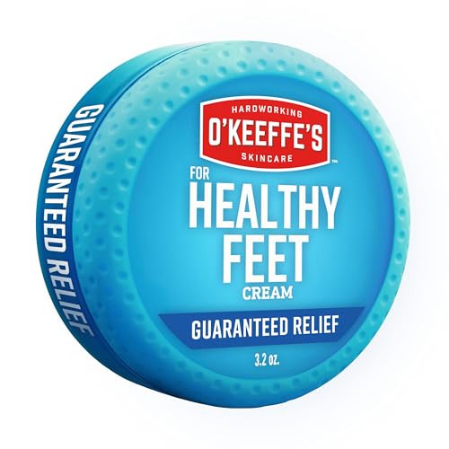 O'Keeffe's for Healthy Feet Foot Cream - 3.2 oz Jar (1 Pack) - Guaranteed Relief for Extremely Cracked, Dry Feet