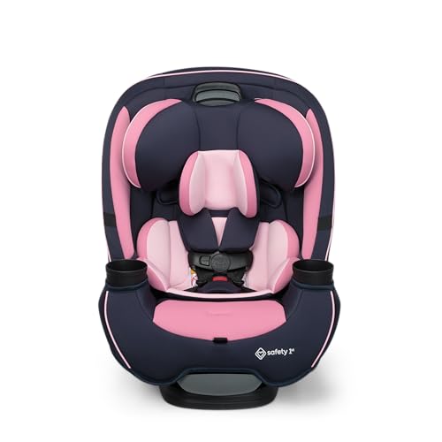 Safety 1st Grow and Go All-in-One Slim Convertible Car Seat, Rear Facing, 5-40 lbs, Forward Facing (30–65 lbs), High Back Booster Seat 40-100 pounds, Vineyard Girl